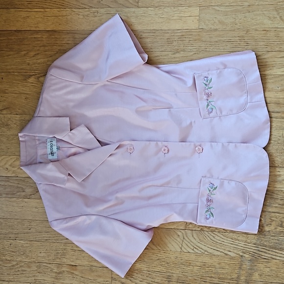 Studio I Pink Beaded Jacket Skirt set 10 - Picture 3 of 14